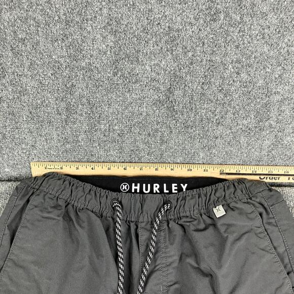 Hurley Jogger Pants Mens Size M Black Drawstring Elastic Waist Casual Athletic - Picture 5 of 10